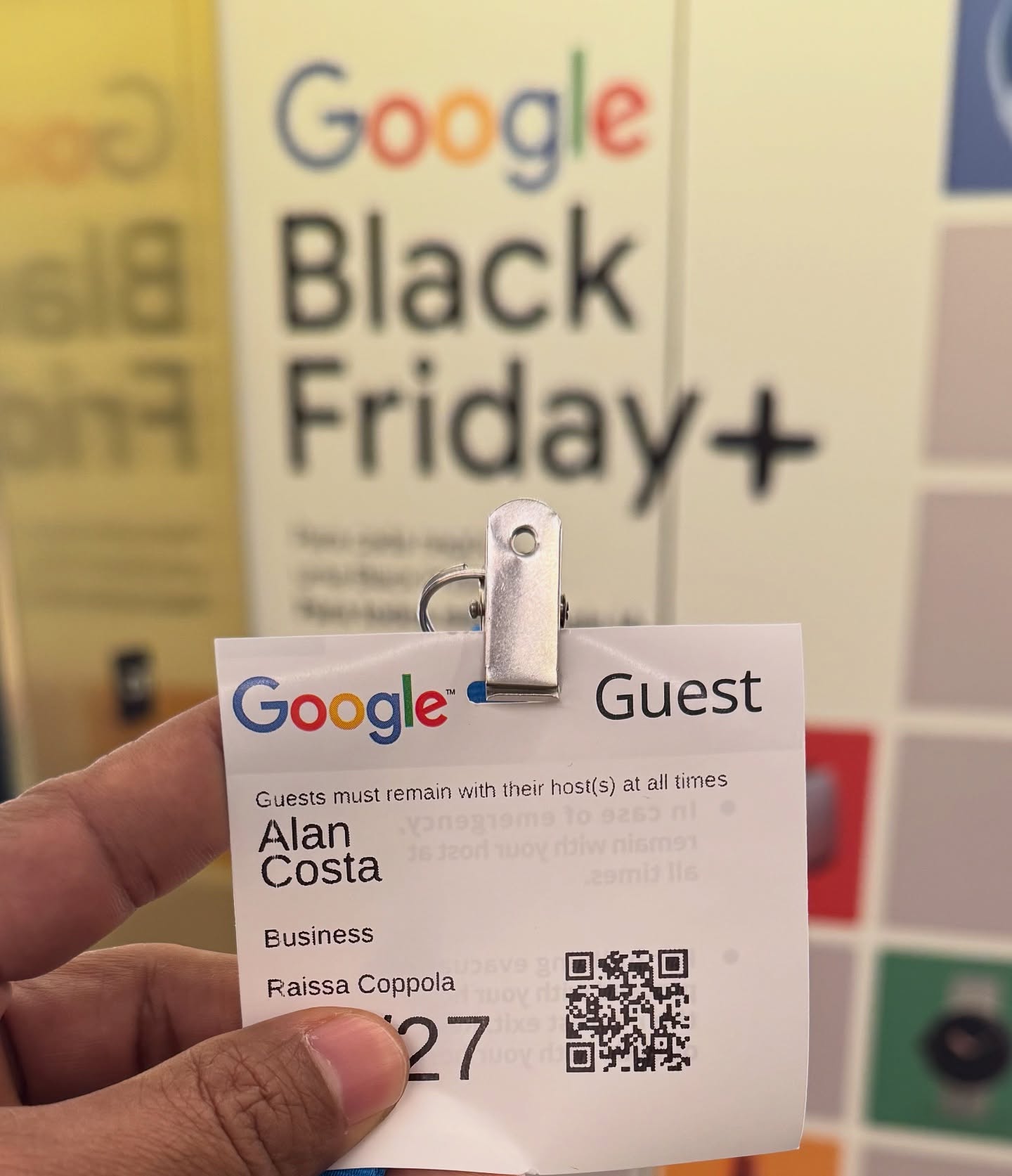 Alan Costa — credencial Google Black Friday+